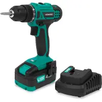 Vonroc Bore- /skruemaskine 20V | 19 momentindstillinger | Inkl. 4.0Ah Akku og oplader