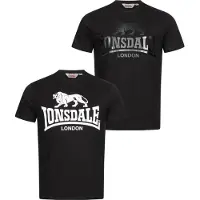 Lonsdale Kelso T-shirt Med Korte ærmer 2 Enheder