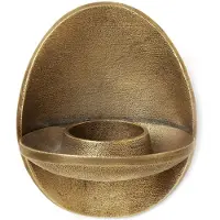 Ferm Living Agapé fyrfadsstage væg Brass finish