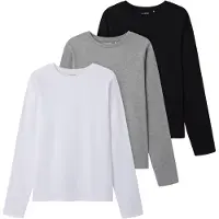 TWO SOON Shirts grå-meleret / sort / hvid