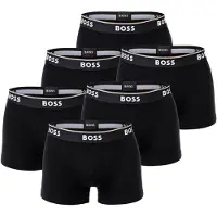 BOSS Boksershorts sort / hvid