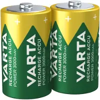 Varta batteri genopladelig d 3000mah 2-pak