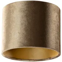 QAZQA Velvet lampeskærm bronze med guld indvendig 18/18/14