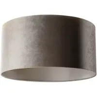 QAZQA Velvet lampeskærm Taupe 50/50/25