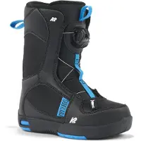 K2 Snowboard - Snowboardstøvler børn - Mini Turbo Black til UnisexUld - Børnetoj Størrelse 28.5 - Sort