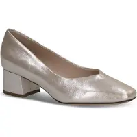 Caprice Pumps, brown, made of Leather with Trapeze heel, Size 39