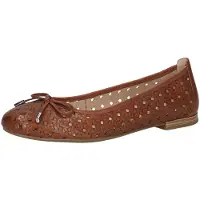 Caprice Ballerina, brown, made of Leather with Block heel, Size 42