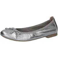 Caprice Ballerina, silver, made of Leather with Block heel, Size 37