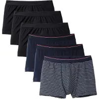Calida Boksershorts 'Natural Benefit' mørkeblå / purpur / sort / hvid