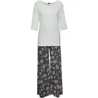 Vivance Pyjamas 'Dreams' sort / hvid
