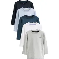 Next Shirts navy / lyseblå / mørkeblå / grå / hvid