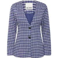 Ichi Blazer 'KATE CHECLÉ' blå / hvid