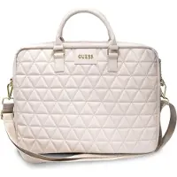 GUESS Quiltet taske til en 16" bærbar computer - pink