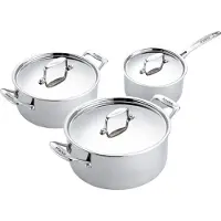 Scanpan Fusion 5 grydesæt 3 dele Rustfrit stål