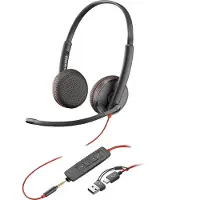 HP Poly 3225 Usb-c +usb-c/a Voip-hovedtelefoner