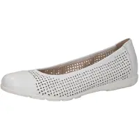 Caprice Ballerina, white, made of Leather, Size 36
