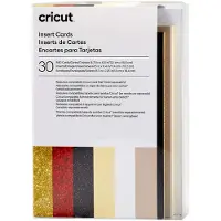 Cricut Glitz and Glam Sampler - Indstikskortsæt - 30 stykker - sort, hvid, rød, fløde, guld, taupe