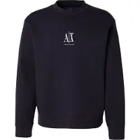 Armani Exchange Sweatshirt navy / hvid