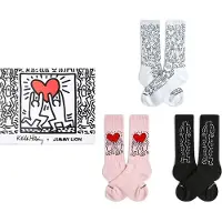 Jimmy Lion Keith Haring Lange Sokker 3 Par
