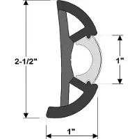 Taco Metals Fleksibel Beskyttelsesliste 236-v119990bbk602 60´