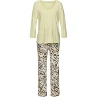 Vivance Pyjamas lysegul / abrikos / sort / hvid