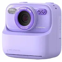 Mtp Products P79 Instant Print-kamera til børn - Dobbelt objektiv, 1080P, 32GB - Lilla