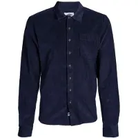 Snowleader - Skjorter - Deep Night Corduroy Shirt til Unisex - Størrelse L - Flåde