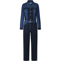 Pepe Jeans Pepe Jeanstil kvinder. PL230508 Overall Valerie blå (M), Casual, Bomuld, Lange ærmer, Bæredygtig
