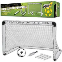 Sport One One Sport1 foldbart fodboldmål med fodbold og pumpe