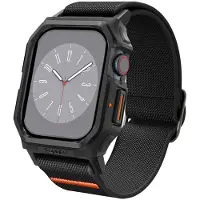 Spigen Lite Fit Pro, Boks, SmartWatch, Sort, Apple, Apple Watch (42mm), Polyester, Termoplastisk polyurethan (TPU)