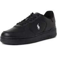 Ralph Lauren Polo Ralph Laurentil mænd. 809891791002 Masters Coury læder sneakers sort (41), Fast, Blonder, Casual
