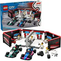 LEGO CITY 60444 F1 Garage og Mercedes-AMG og Alpine Racerbiler