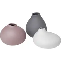 Blomus Nona vase 3-pak Pewter-micro chip-bark