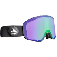 Snowleader - Skibriller - Moon Mixed Black Goggle Blue til UnisexUld - Sort