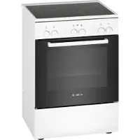 Bosch Serie | 2 HKA090220 - Komfur - fritstående - bredde: 60 cm - dybde: 60 cm - højde: 85 cm - Klasse A - hvid