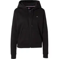 Tommy Hilfiger Sweatjakke 'Zip-thru Brushed Drawstring' navy / rød / sort / hvid