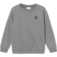 Name it Sweatshirt 'NKMVimo' grå-meleret / sort / hvid