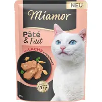 Miamor Økonomipakke: 30 x 85 g Pâté & Filet - med laks
