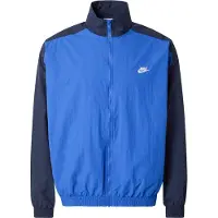 Nike Track Jakke Club Woven Oversized - Blå/Navy/Hvid, størrelse Large
