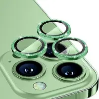 Mtp Products iPhone 16 Pro/16 Pro Max Hat Prince Glitter Kamera Linse Beskytter - Grøn