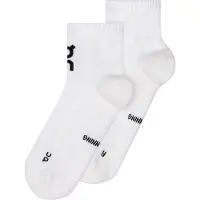 ON - Trail running tøj - Core Run Sock Mid 2P White til Unisex - Størrelse 35-37,5 - Hvid