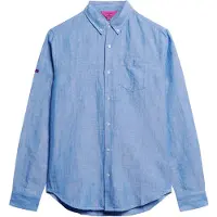 Superdry Studios Linen Bd Skjorte Med Lange ærmer