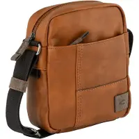 Camel active Skuldertaske 'Laos' cognac / grå / sort