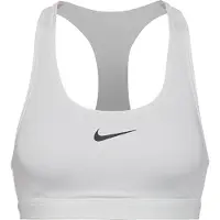 Nike Sports-BH 'Swoosh' sort / naturhvid