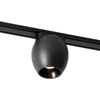 QAZQA Moderne sort spotlight til 1-faset skinnesystem 6W 3000K - Magnetic Zagaye