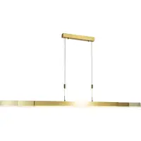 QAZQA Justerbar pendellampe guld inkl. LED - Lamba