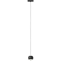 QAZQA Moderne pendellampe sort til 1-faset skinnesystem inkl. LED - Magnetic Lance