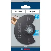 Bosch 2 608 669 118, Segmenteret klinge, Laminat, Polyvinylchlorid (PVC), Træ med søm, Sort, 10 cm, 1 stk