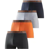 H.I.S. Boksershorts grå / antracit / orange / sort