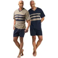 Le jogger Pyjamas kort blå
